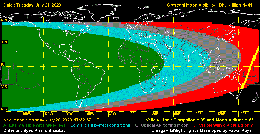 Moonsighting For Dhul Hijjah 1441 Moonsighting For Dhul Hijjah 1441