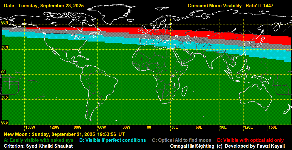 Moonsighting for RabiatThani 1447
