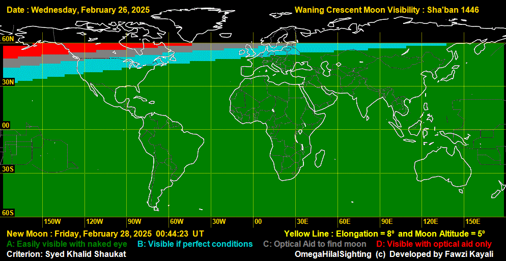 Moonsighting for Ramadan 1446