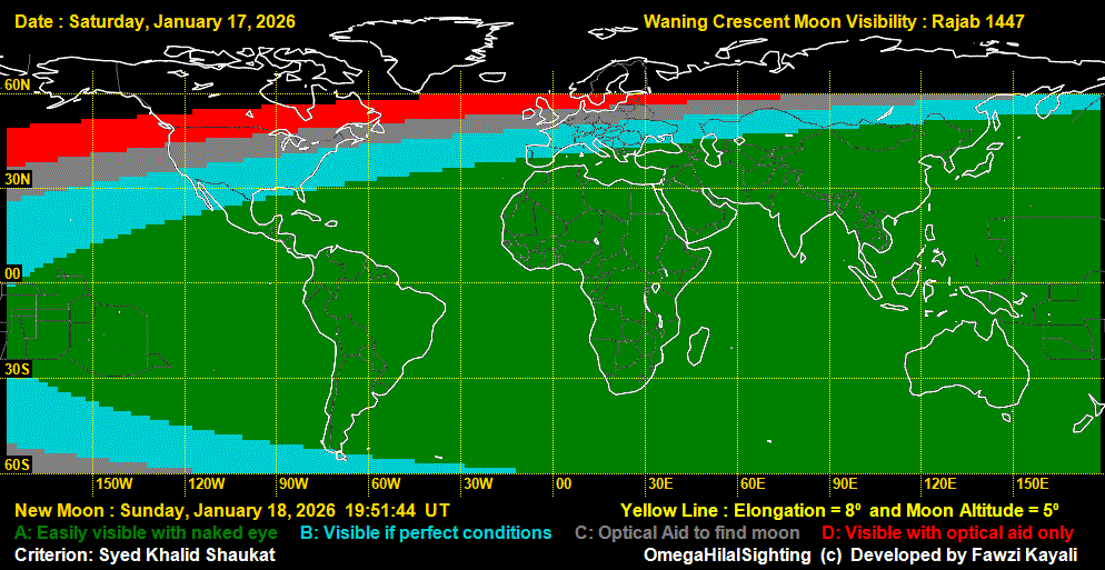 Moonsighting for Sha'ban 1447